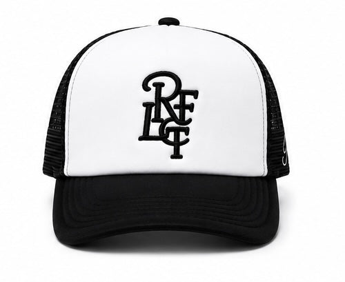 RFLCT Trucker Hat (Black/White)