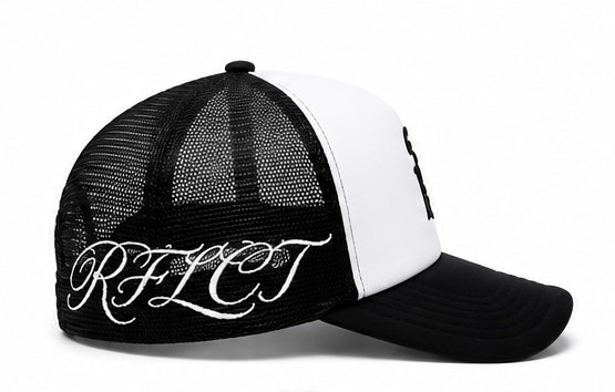 RFLCT Trucker Hat (Black/White)