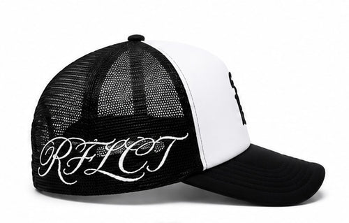 RFLCT Trucker Hat (Black/White)