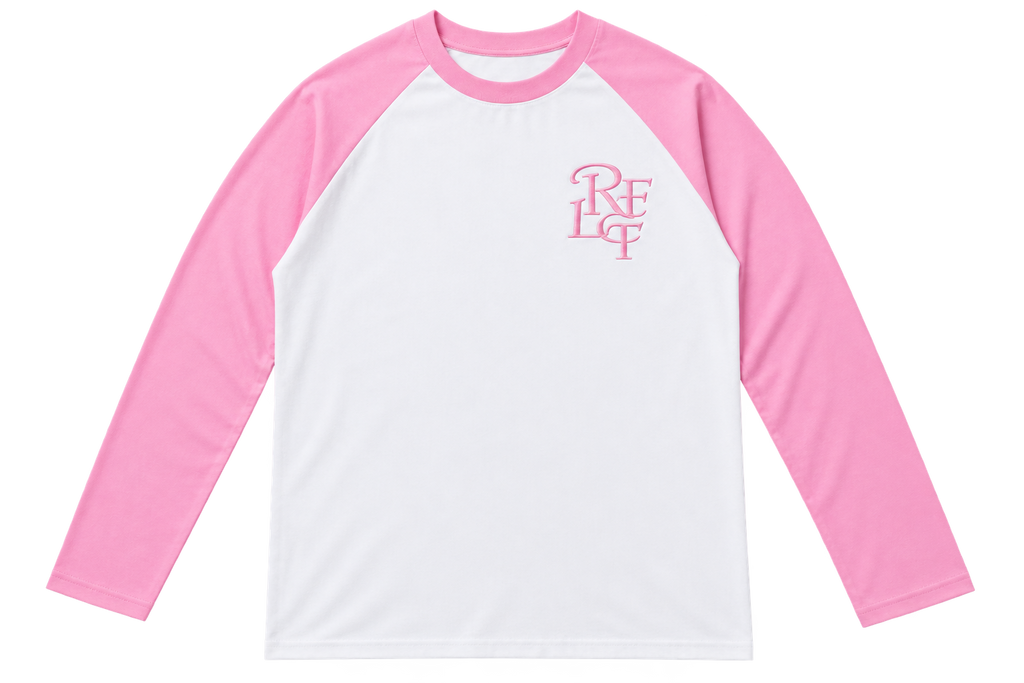RFLCT “Defined” Longsleeve Tee (Pink/White)