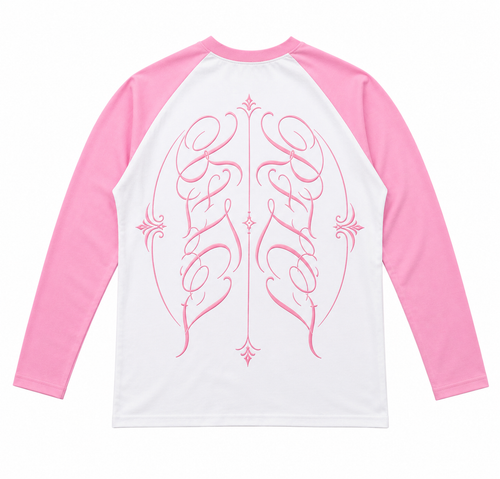 RFLCT “Defined” Longsleeve Tee (Pink/White)