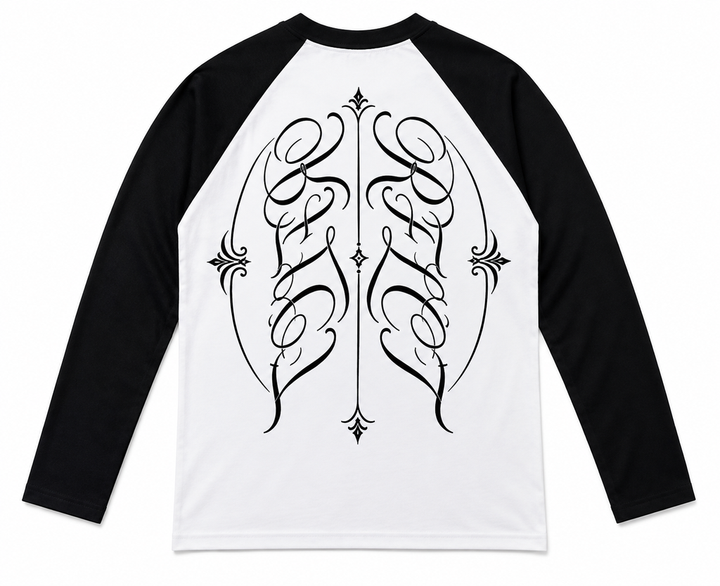 RFLCT “Defined” Longsleeve Tee (Black/White)